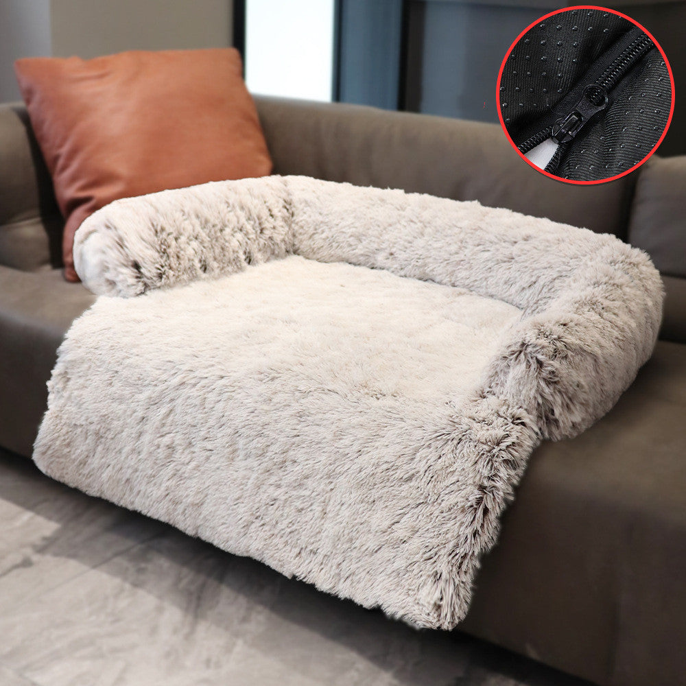 Removable Pet Dog Mat Sofa Dog Bed Soft Pad Blanket Cushion Home Washable Rug Warm Cat Bed Mat For Couches Car Floor Protector